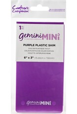 Crafter's Companion 6”X3” Purple Plastic Shim - Gemini Mini