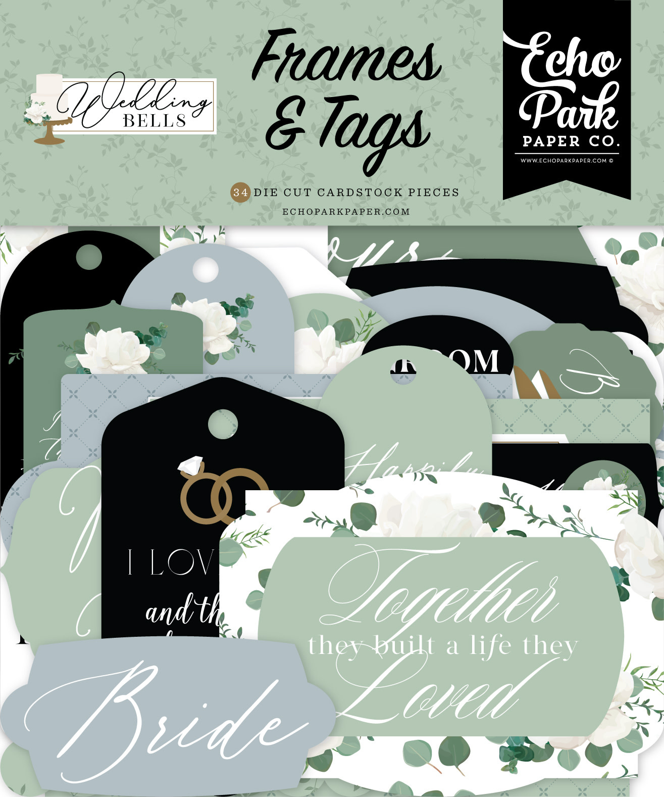 Echo Park Wedding Bells Frames & Tags