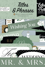 Echo Park Wedding Bells Titles & Phrases