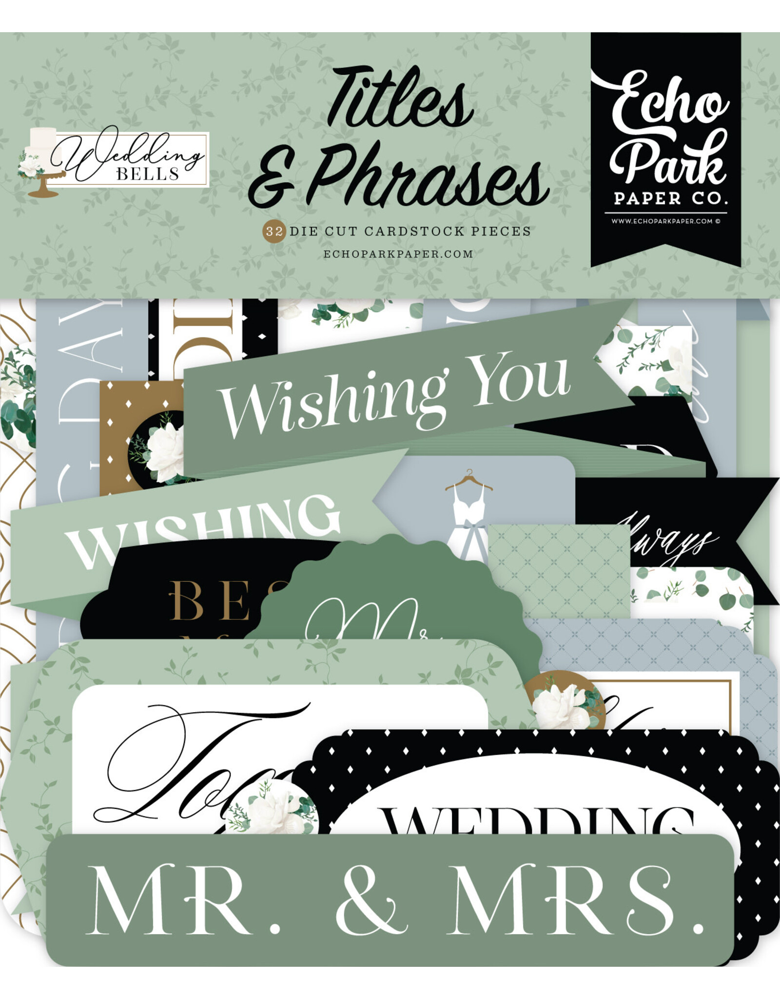 Echo Park Wedding Bells Titles & Phrases