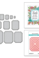 Spellbinders Autumn Collection - Notched Corner Frames Etched Dies