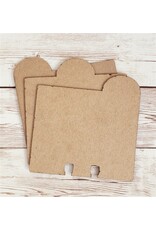 Clear Scraps Rounded Tabs Chipboard Dividers 3pk