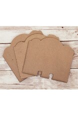 Clear Scraps Scallop Chipboard Dividers 3pk