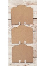 Clear Scraps Scallop Chipboard Dividers 3pk