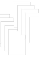 Gina K. Designs Gina K Cardstock Panels  8.5 x 5.5"- Layering Weight - White Short Cut