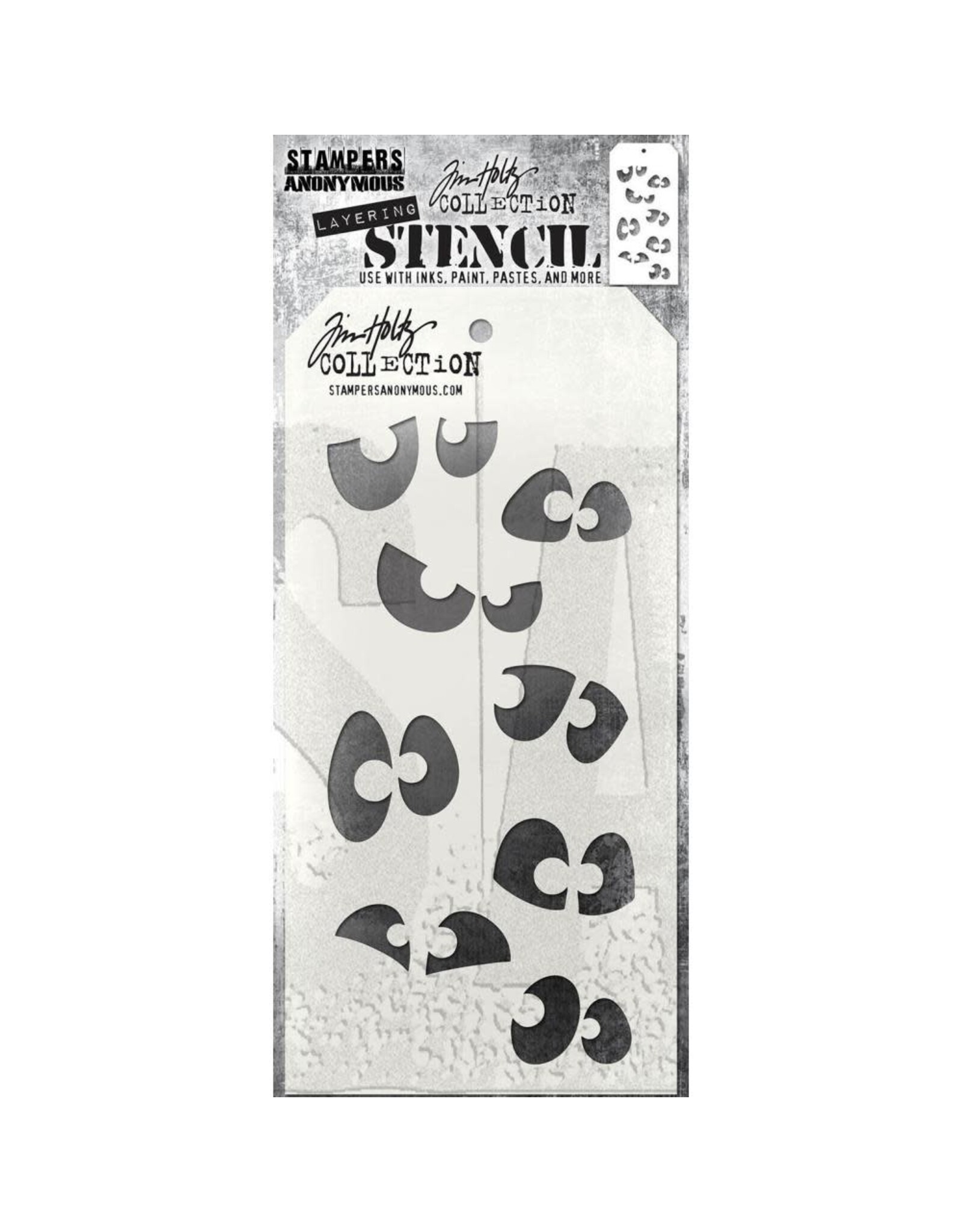 Tim Holtz - Stampers Anonymous LAYERED STENCIL - PEEKABOO
