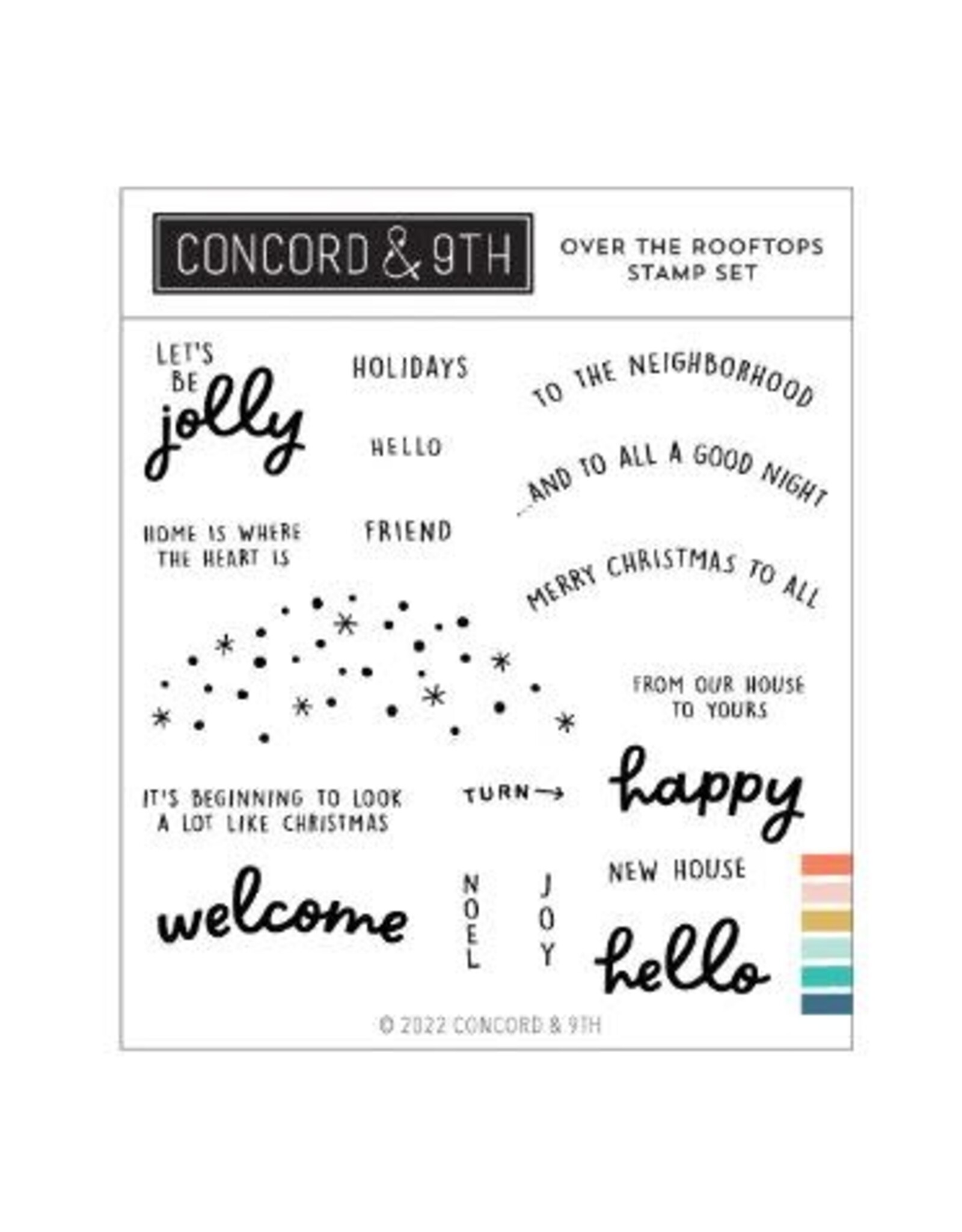 Concord & 9TH Over the Rooftop Stamp Set
