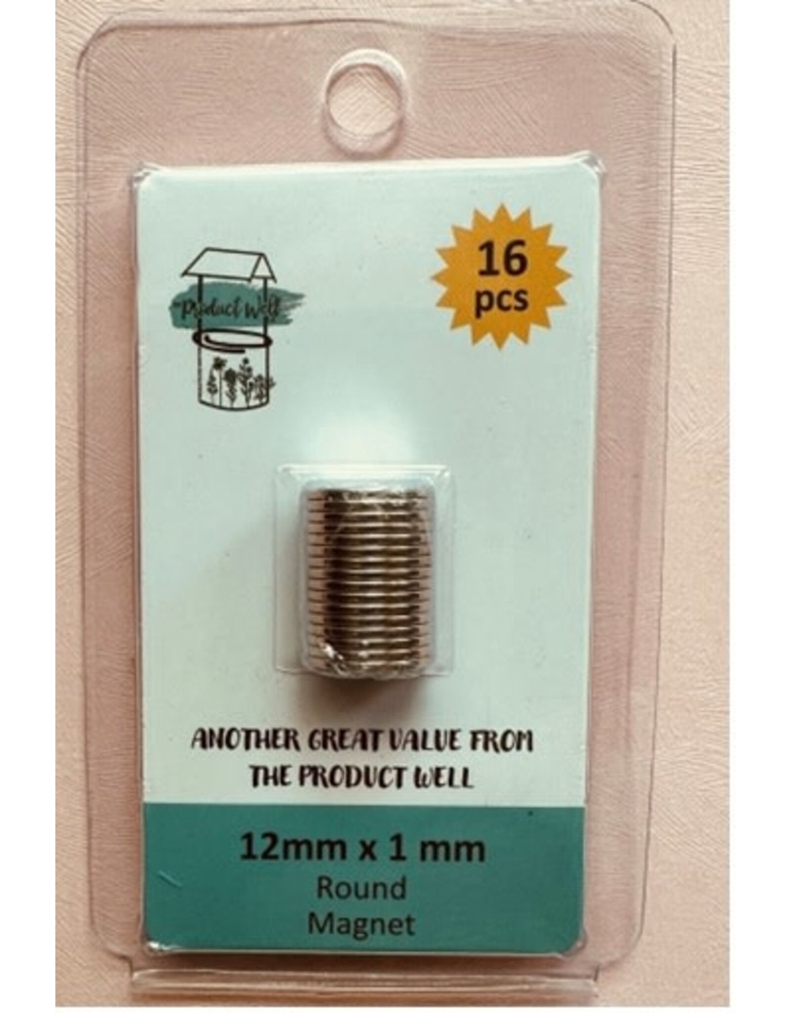 THE PRODUCT WELL 16 piece 12mm magnets