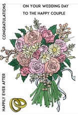 Stamp Anniething Wedding Bouquet Stamp