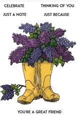 Stamp Anniething Lilacs in Boots Stamp