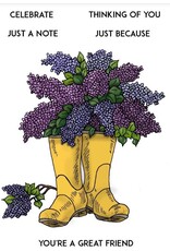 Stamp Anniething Lilacs in Boots Stamp