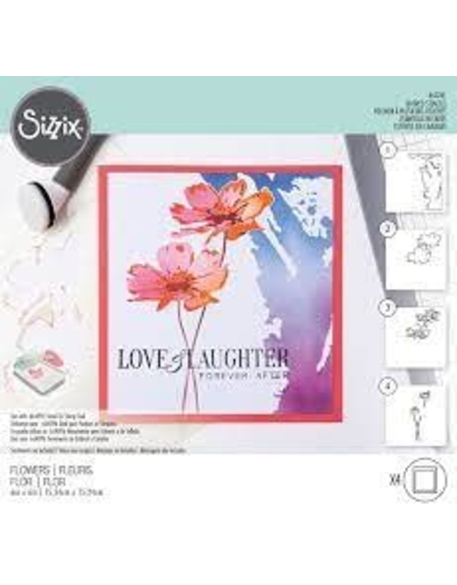 Sizzix Flowers  - Layered Stencil 6X6