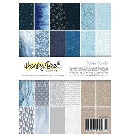 Honey Bee Winter Wonder Paper Pad 6x8.5 - 24 double sided sheets
