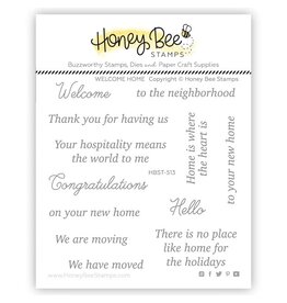 Honey Bee Welcome Home 4x4 Stamp Set