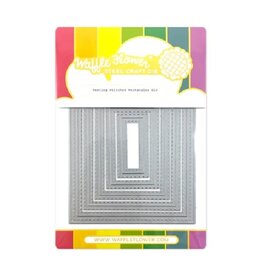 Waffle Flower Nesting Stitched Rectangle - Dies