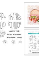 Spellbinders Kaleidoscope Arch Collection - Kaleidoscope Arch Sentiments Stamp Set