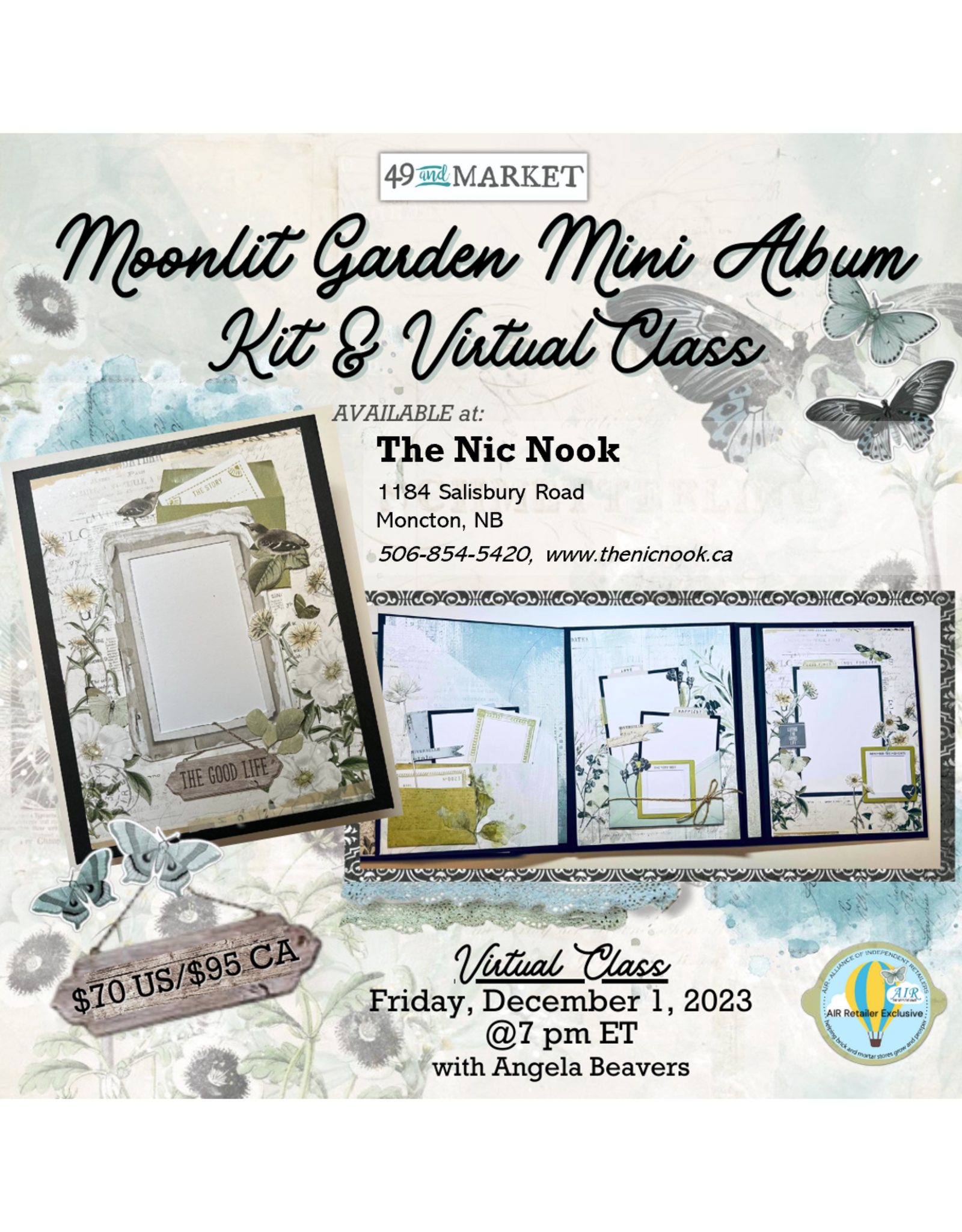 AIR Exclusive 49 & Market Moonlite Garden Virtual Class