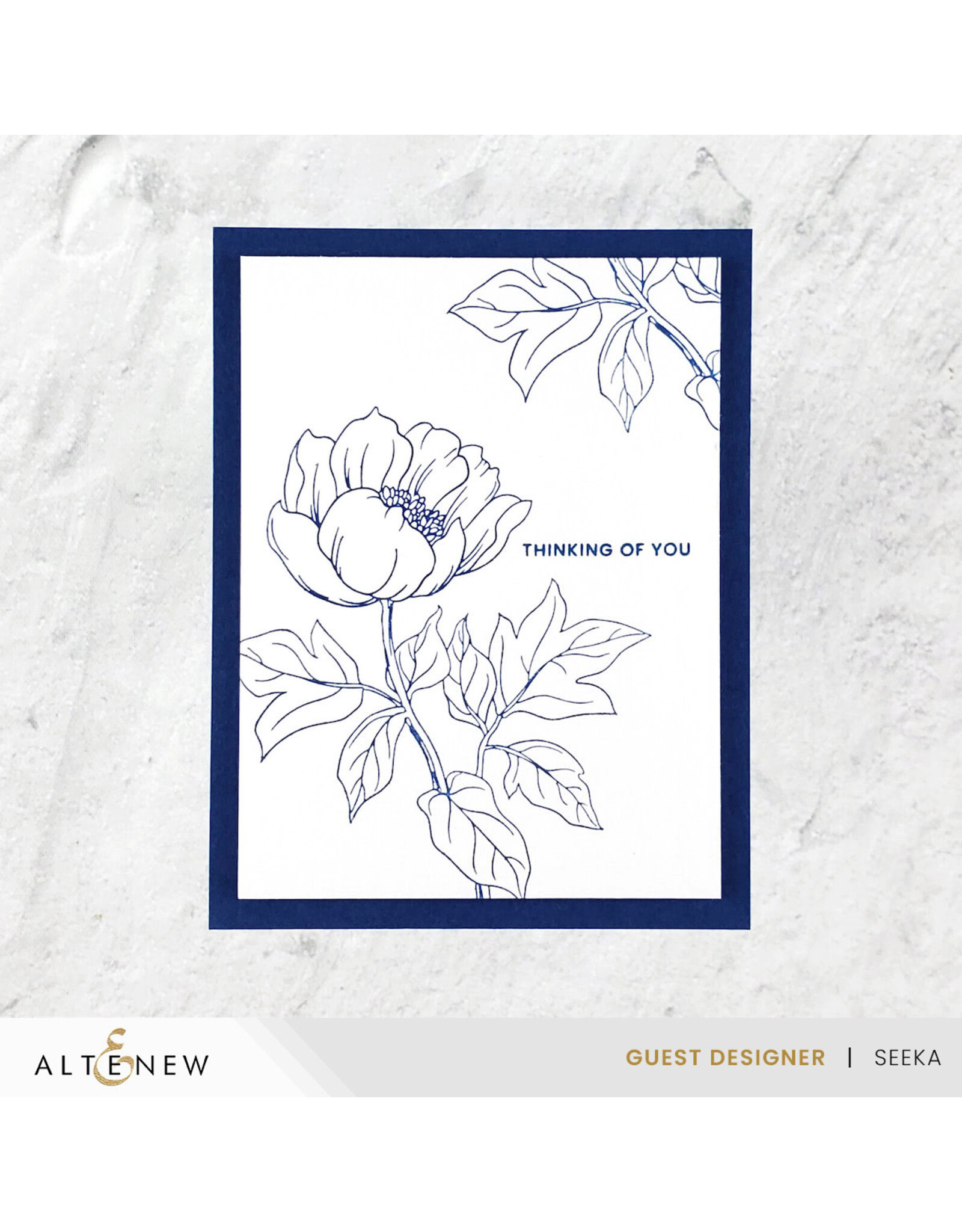 ALTENEW Press Plate- Billowing Flower