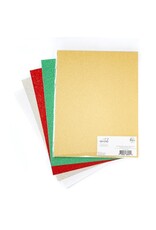 PINKFRESH STUDIO Glitter cardstock: Holiday sparkle pack (8.5" x 11")