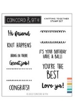 Concord & 9TH Knitting Together Stamp Set