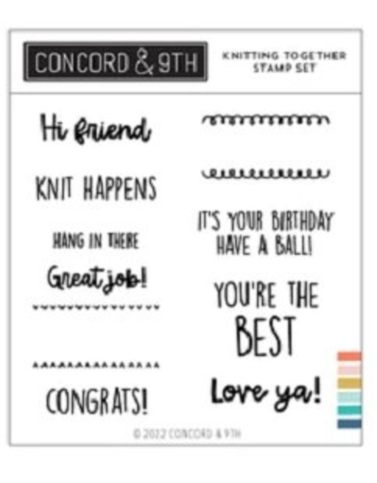 Concord & 9TH Knitting Together Stamp Set