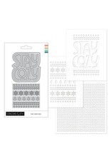 Concord & 9TH Stay Cozy Dies & Stencil Pack Bundle