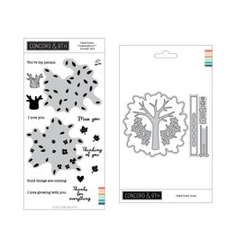 Concord & 9TH Treetops Turnabout™ Stamp Set & Dies Bundle