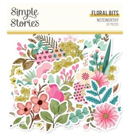 Simple Stories Noteworthy - Floral Bits & Pieces