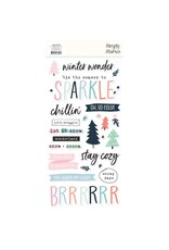 Simple Stories Winter Wonder - Foam Stickers