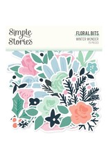 Simple Stories Winter Wonder - Floral Bits & Pieces