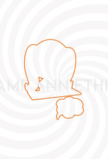 Stamp Anniething Penelope Thought I’d Check In Outline Die