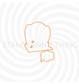 Stamp Anniething Penelope Thought I’d Check In Outline Die