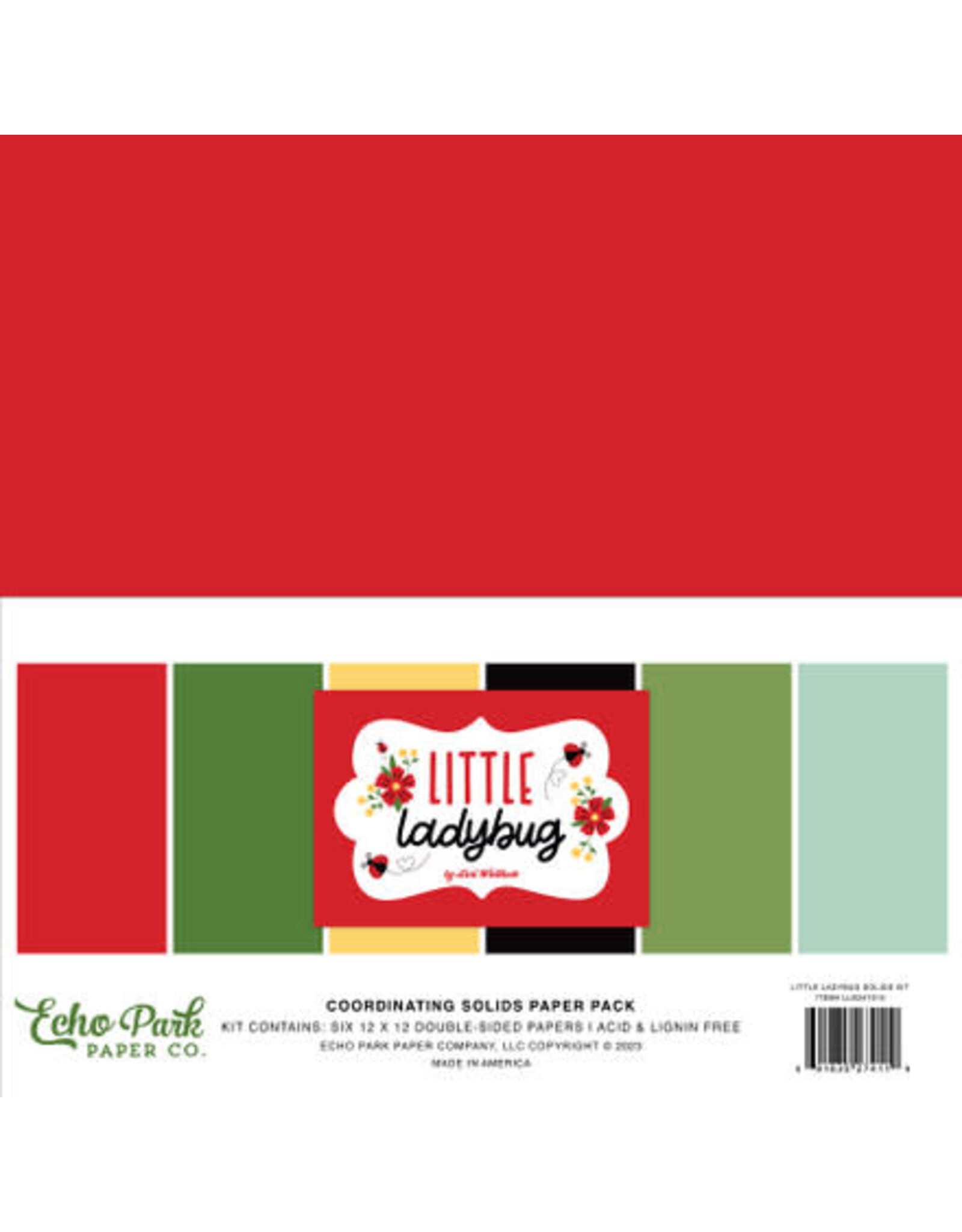 Echo Park Little Ladybug 12x12 Solids Kit