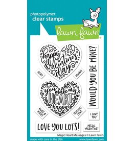 Lawn Fawn Magic Heart Messages - Stamps