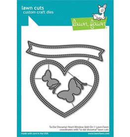 Lawn Fawn Ta-da! Diorama! Heart Window Add-on - Lawn Cuts