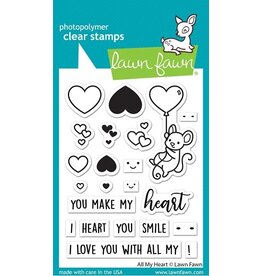 Lawn Fawn All My Heart - Stamps