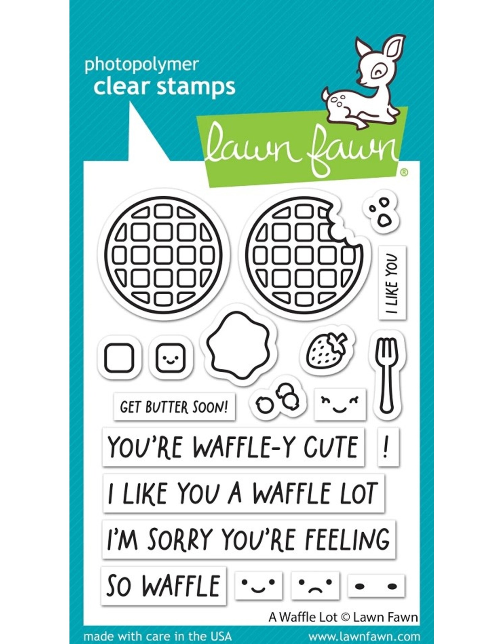 Lawn Fawn A Waffle Lot - Stamps