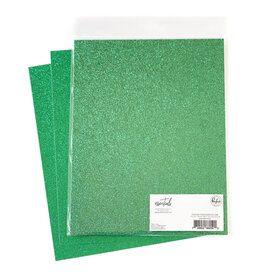 PINKFRESH STUDIO Essentials Glitter Cardstock: Jade