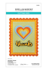 Spellbinders The Garden Collection Heartfelt Thanks and Scallops Etched Dies