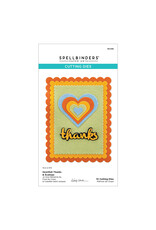 Spellbinders The Garden Collection Heartfelt Thanks and Scallops Etched Dies