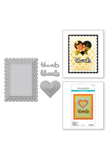 Spellbinders The Garden Collection Heartfelt Thanks and Scallops Etched Dies