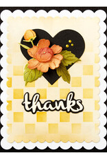 Spellbinders The Garden Collection Heartfelt Thanks and Scallops Etched Dies