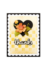 Spellbinders The Garden Collection Heartfelt Thanks and Scallops Etched Dies