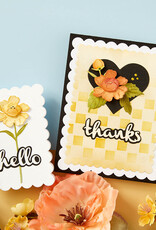 Spellbinders The Garden Collection Heartfelt Thanks and Scallops Etched Dies