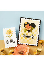 Spellbinders The Garden Collection Heartfelt Thanks and Scallops Etched Dies