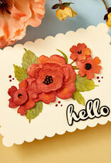 Spellbinders The Garden Collection Heartfelt Thanks and Scallops Etched Dies