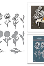 Spellbinders Pressed Posies Collection Flower Stems Press Plate and Die Set