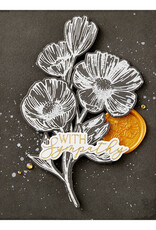 Spellbinders Pressed Posies Collection Flower Stems Press Plate and Die Set
