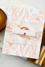Spellbinders Pressed Posies Collection Flower Stems Press Plate and Die Set