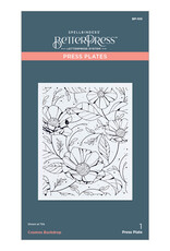 Spellbinders Pressed Posies Collection Cosmos Backdrop Press Plate